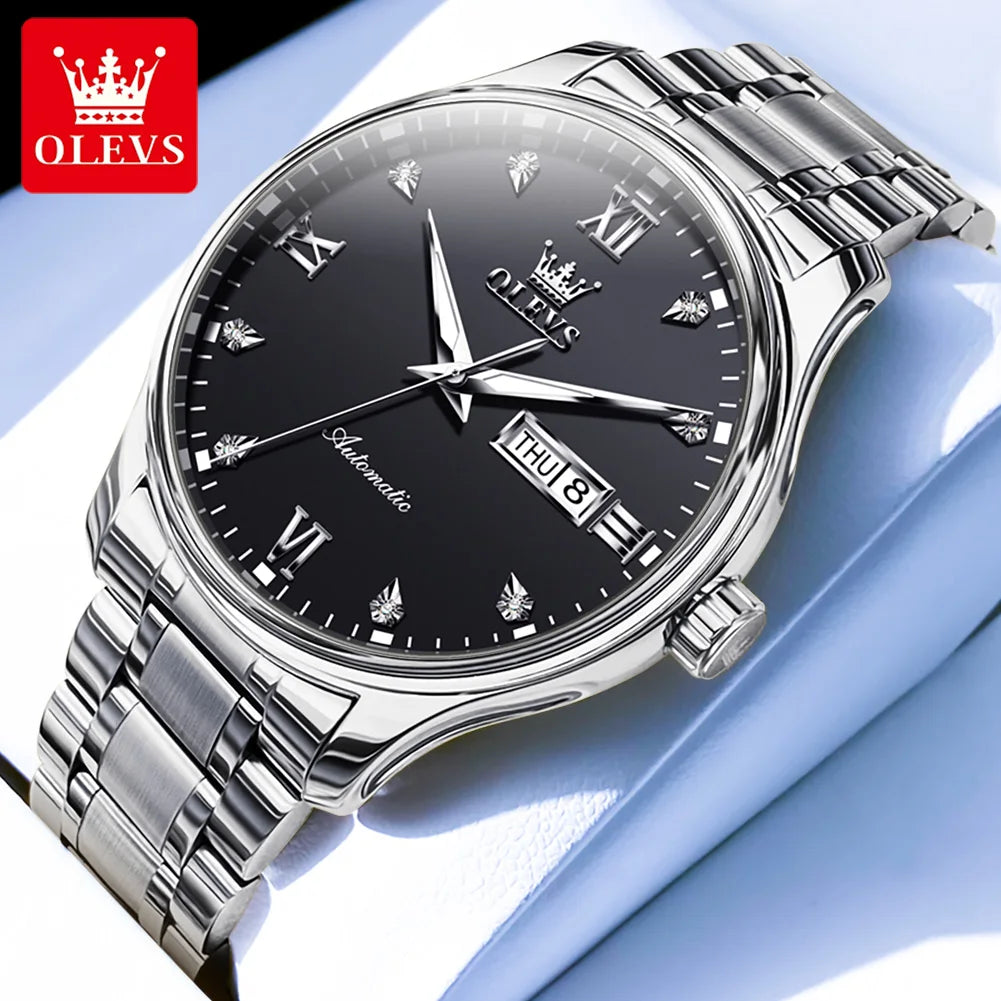 9955 Watch for Men Luxury Dual Calendar Waterproof Luminous Men'S Watches 41Mm Dial Fashion Mechanical Man Hand Clock