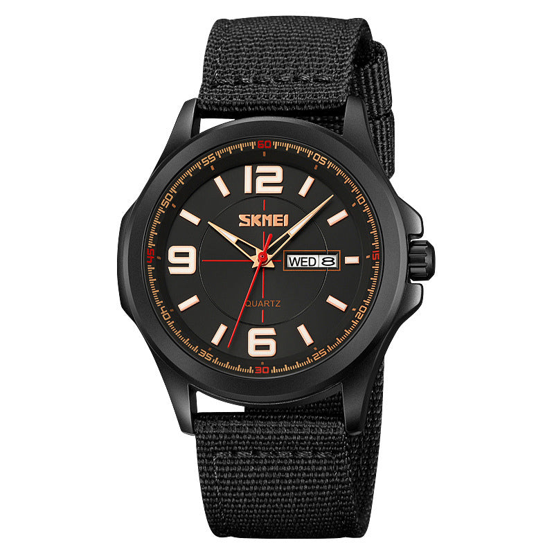 Classic Men'S Watch round Luminous Waterproof Quartz Wrist Watch