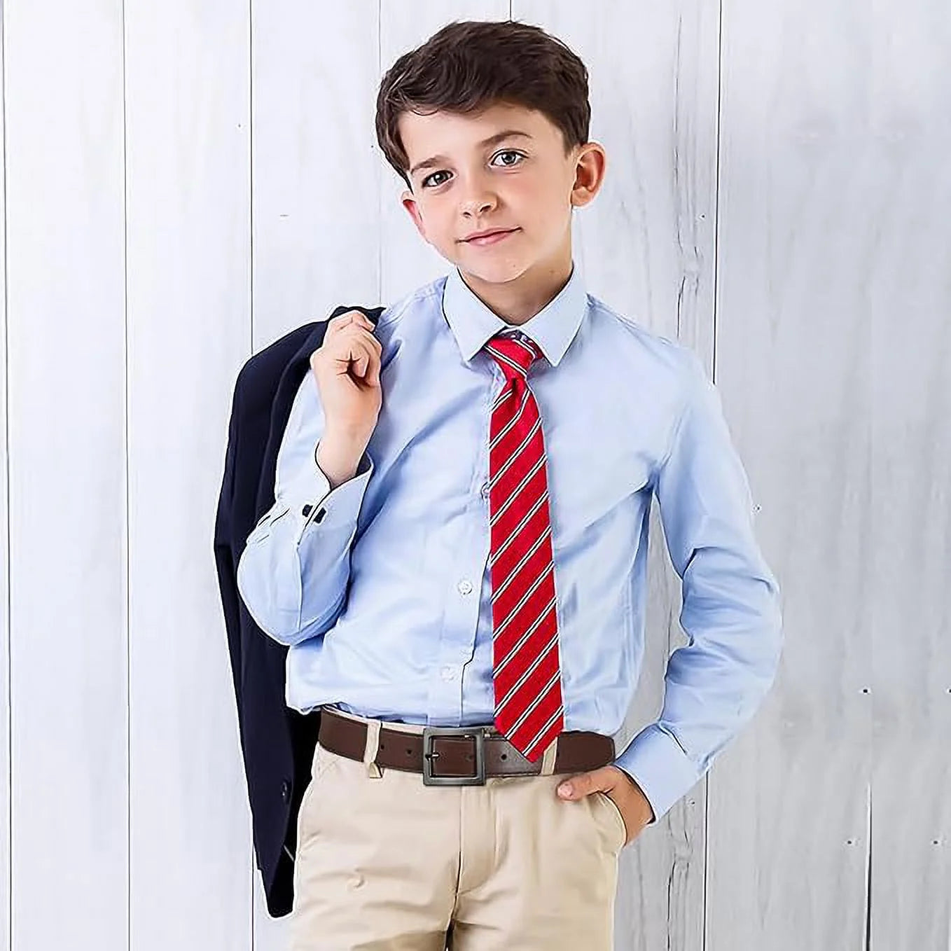Kids Reversible Leather Belts- Brown and Black Leather Belt Two in One Formal Casual Belt