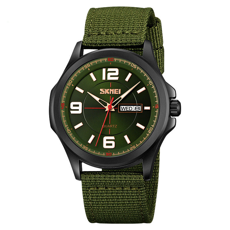 Classic Men'S Watch round Luminous Waterproof Quartz Wrist Watch
