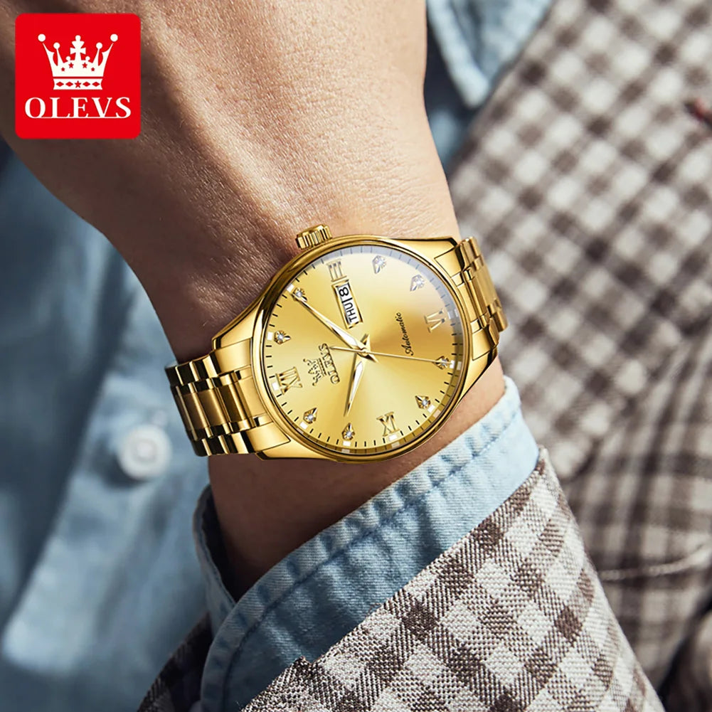 9955 Watch for Men Luxury Dual Calendar Waterproof Luminous Men'S Watches 41Mm Dial Fashion Mechanical Man Hand Clock