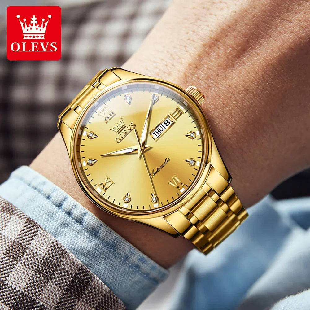 9955 Watch for Men Luxury Dual Calendar Waterproof Luminous Men'S Watches 41Mm Dial Fashion Mechanical Man Hand Clock