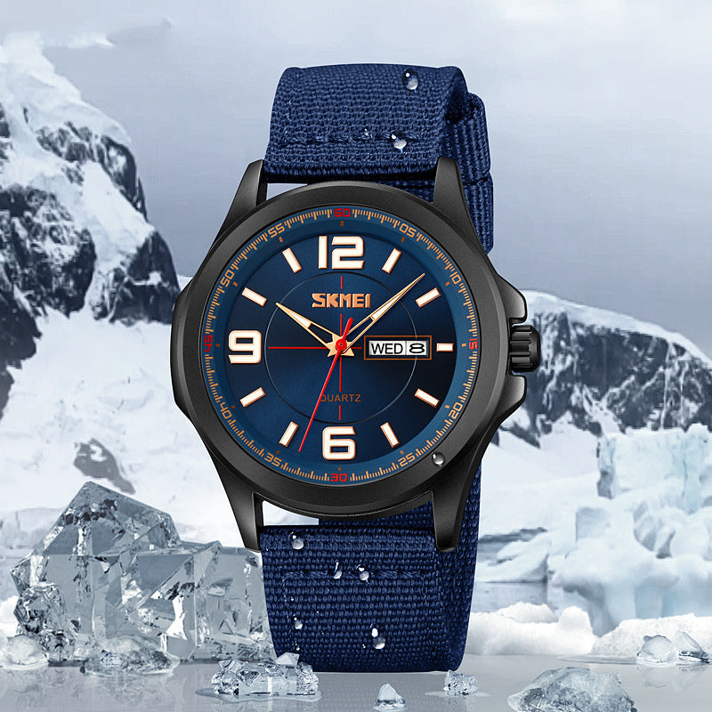 Classic Men'S Watch round Luminous Waterproof Quartz Wrist Watch
