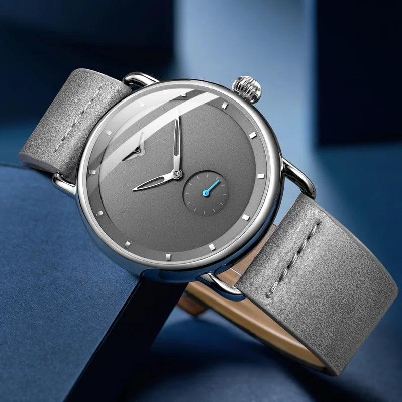 Casual Watch Men Brand Quartz Wristwatch Simple Waterpoor Leather Man Watch Luxury Watches