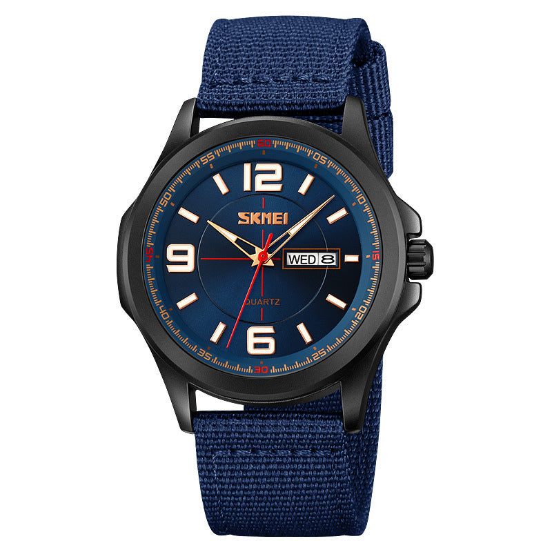 Classic Men'S Watch round Luminous Waterproof Quartz Wrist Watch