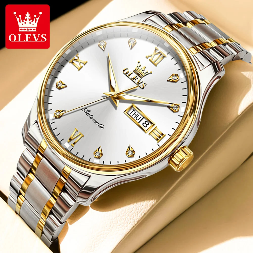 9955 Watch for Men Luxury Dual Calendar Waterproof Luminous Men'S Watches 41Mm Dial Fashion Mechanical Man Hand Clock