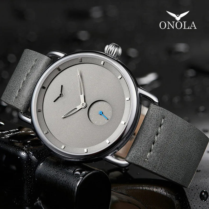 Casual Watch Men Brand Quartz Wristwatch Simple Waterpoor Leather Man Watch Luxury Watches