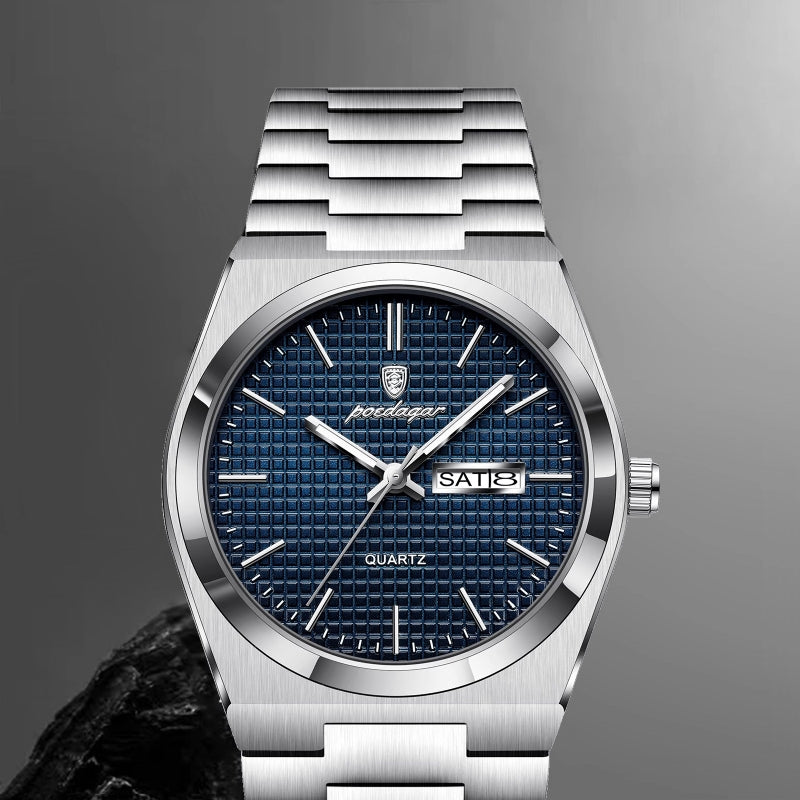 Fashion Waterproof Calendar Business Glow-In-The-Dark Trend Watch