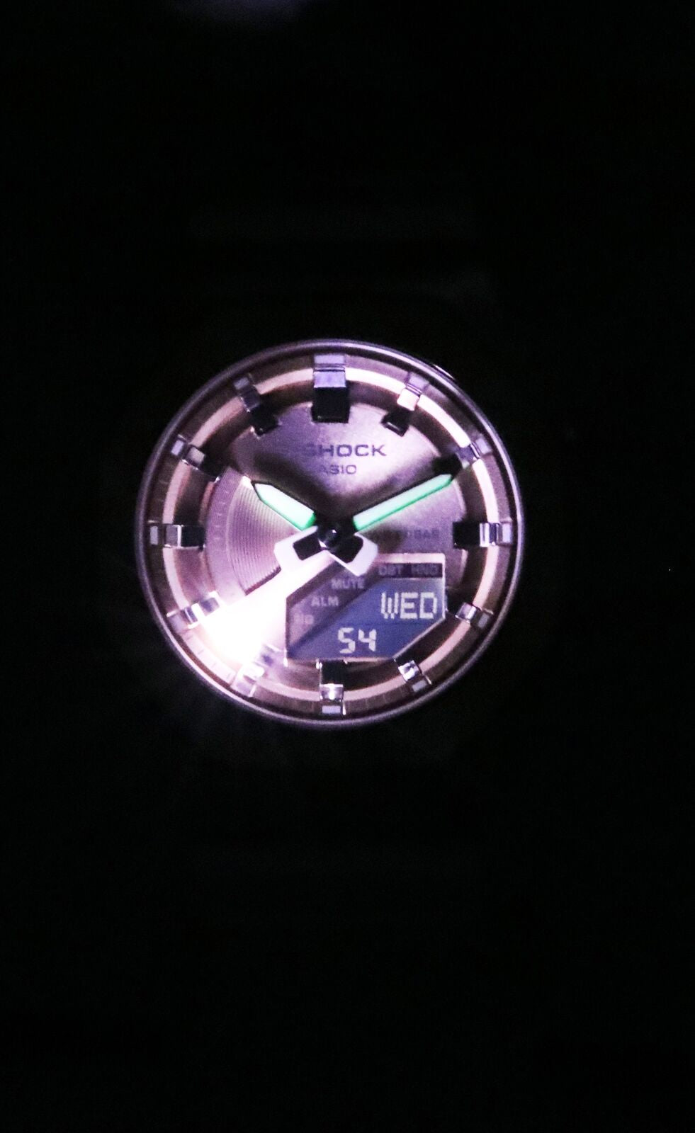 Casio G-Shock Rose Gold Dial Sports Quartz 200M Women'S Watch GM-S2100CW-7A