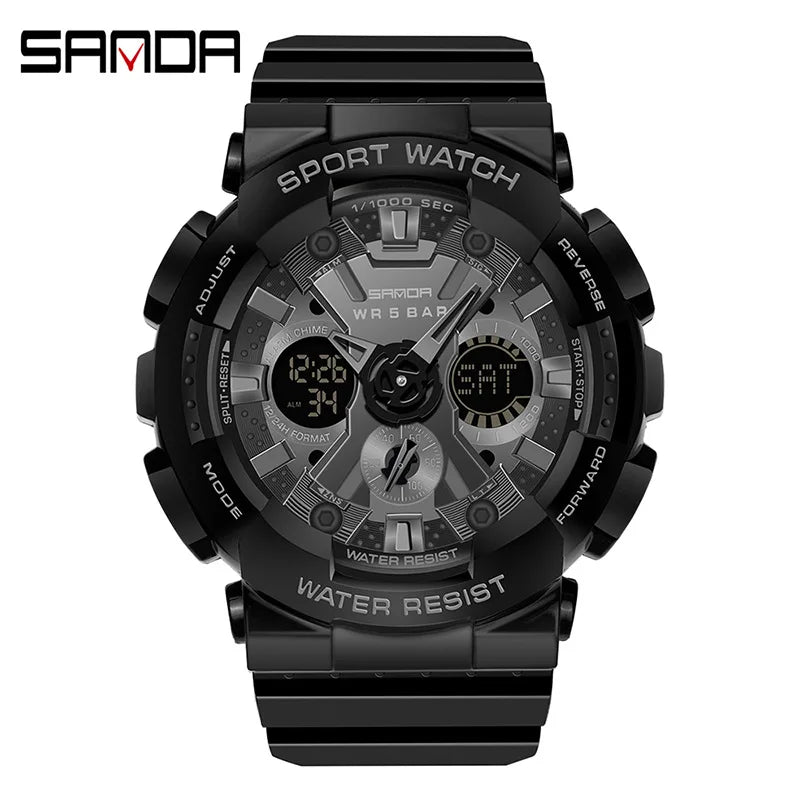 Women Men Watch Sports Dual Display 50M Waterproof Digital Wrist Watch for Male Female Clock Relogio Feminino High Quality 2025