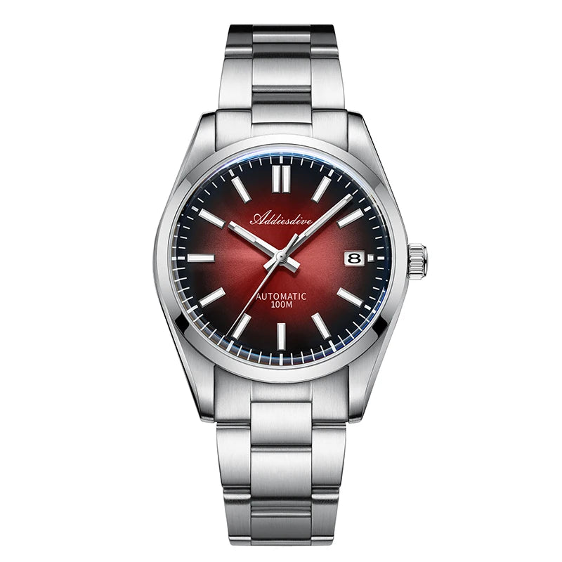 Watch New AD2071 Top Brand Sappire Green Gradient Dial Luxury NH35 Automatic Watch Waterproof 100M Leisure Men Watch