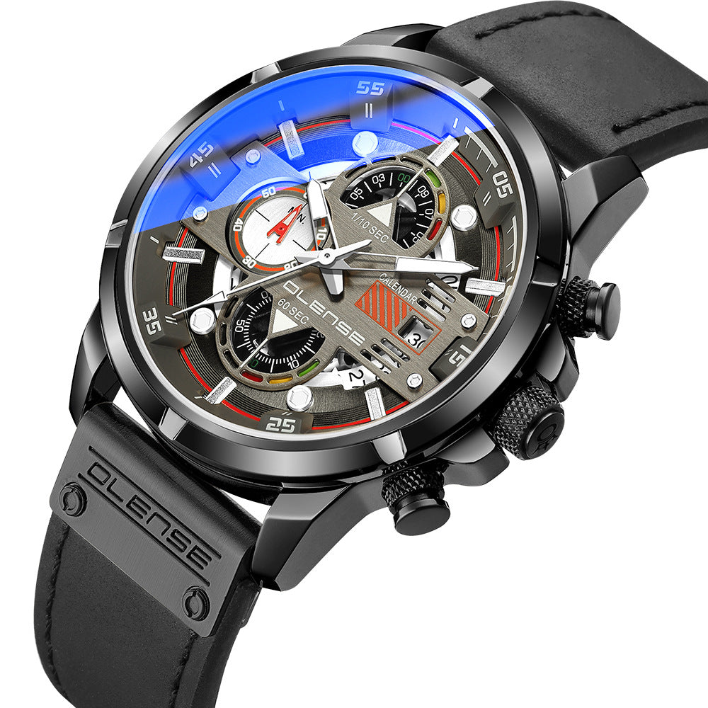 Men'S Sports Watch Luminous Fashion Multifunctional