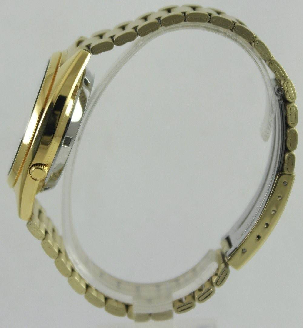 Seiko 5 Automatic Gold Dial Day and Date Stainless Steel SNXL72K1 30M Mens Watch