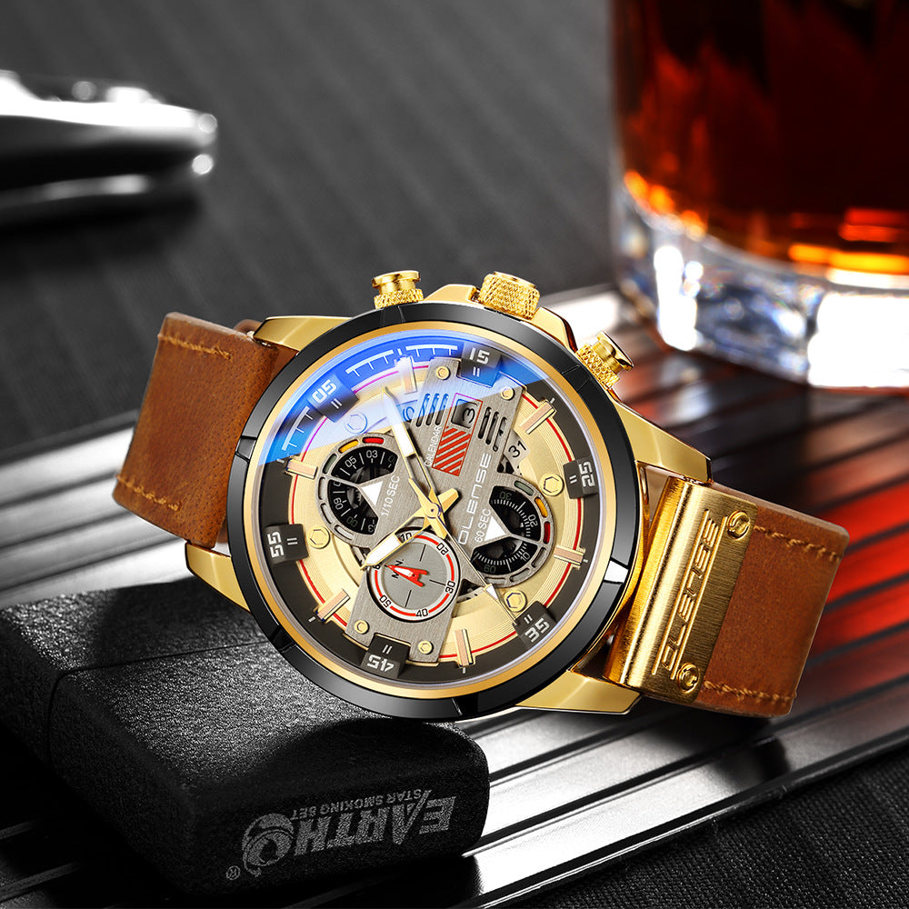 Men'S Sports Watch Luminous Fashion Multifunctional