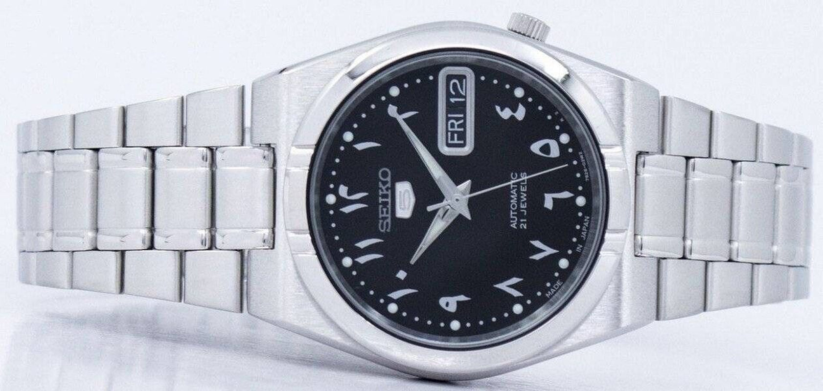 SEIKO 5 Automatic Black Dial SNK SNK063J5 Arabic Unisex Watch Steel Case 34 Mm
