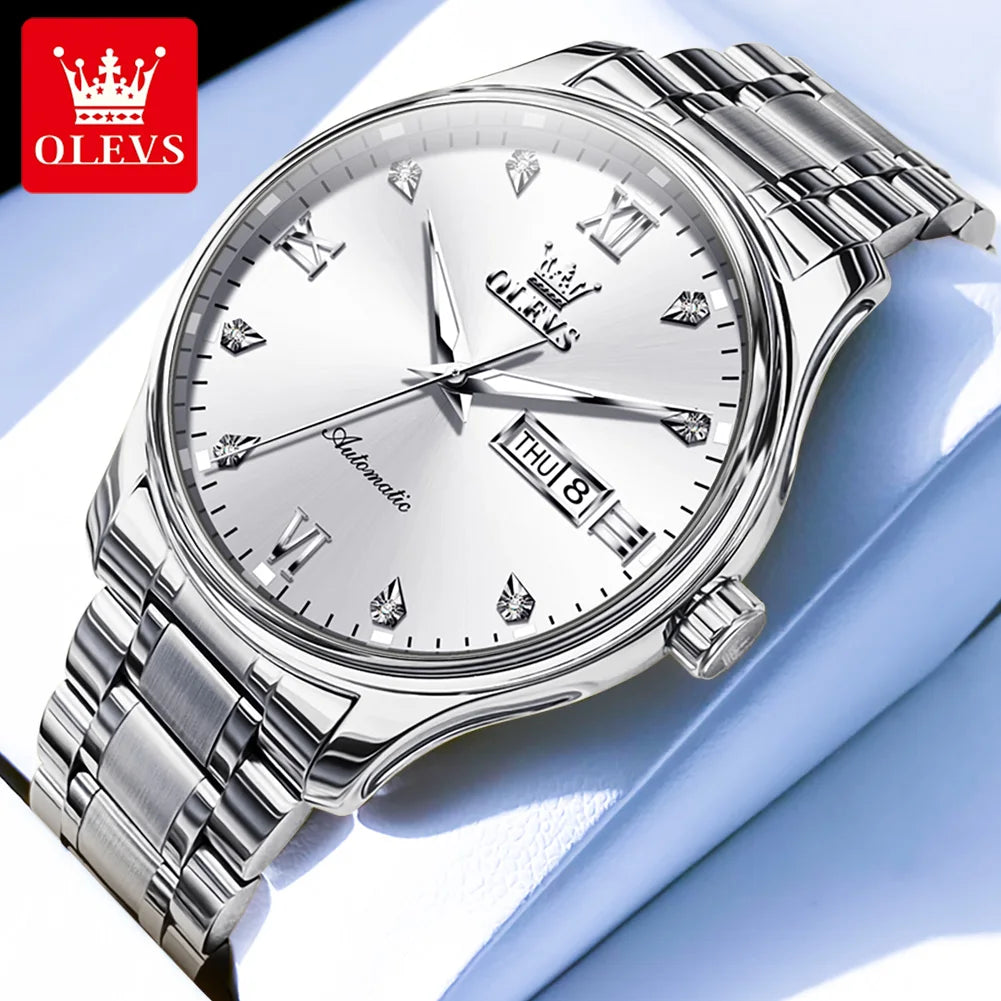 9955 Watch for Men Luxury Dual Calendar Waterproof Luminous Men'S Watches 41Mm Dial Fashion Mechanical Man Hand Clock